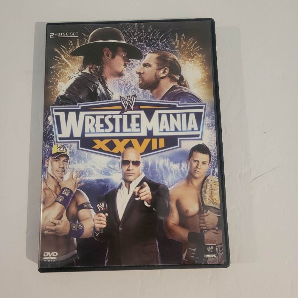 WWE WrestleMania 27 XXVII 2-Disc Set with Blue and Gold Cover